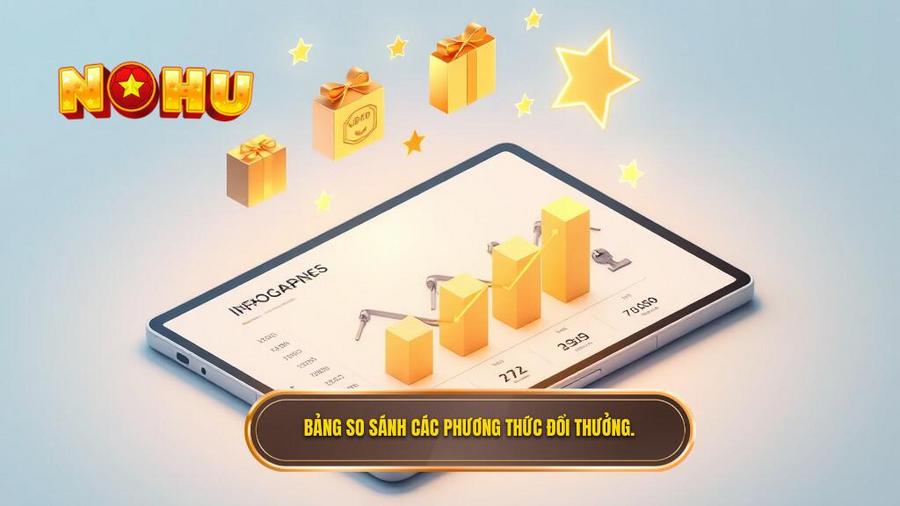 Bảng so sánh các phương thức đổi thưởng.