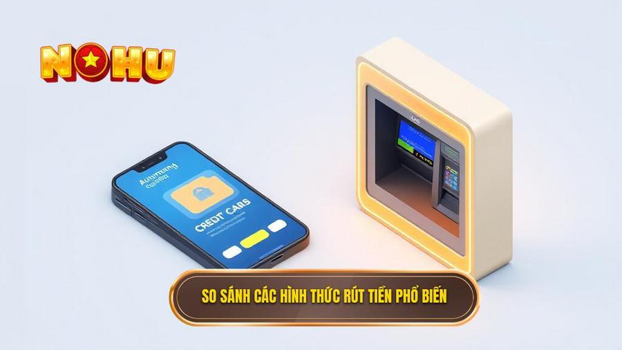 3. So sánh các hình thức rút tiền phổ biến